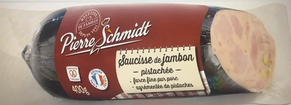 Saucisse de jambon pistachée