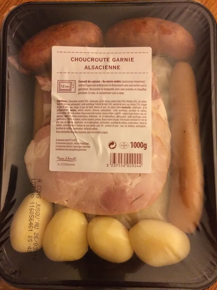 Choucroute garnie Alsace