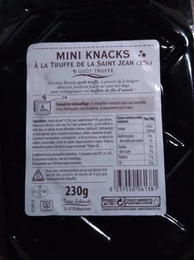 Mini knacks à la truffe de la Saint Jean
