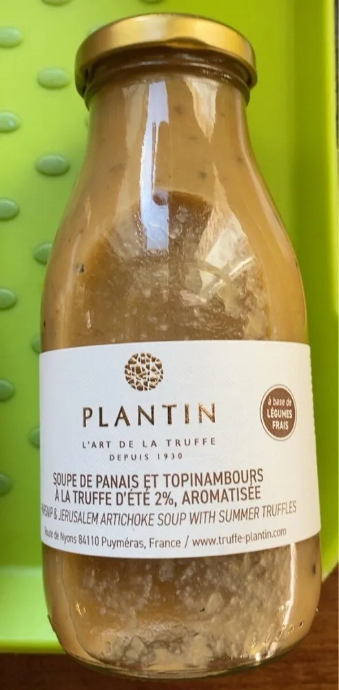 Soupe de panais et topinambours et truffes d’ete