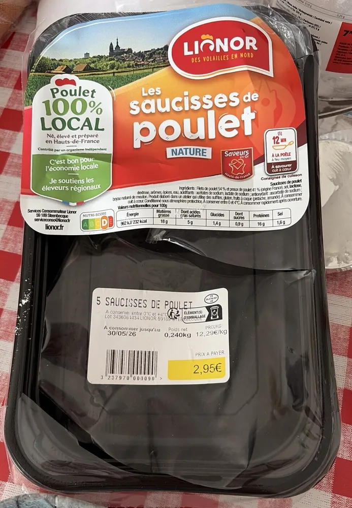 Saucisses de Volaille