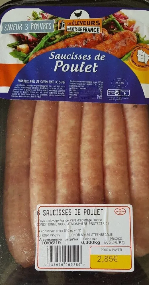 Saucisse de poulet