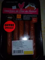 Saucisse de filet de poulet fumées