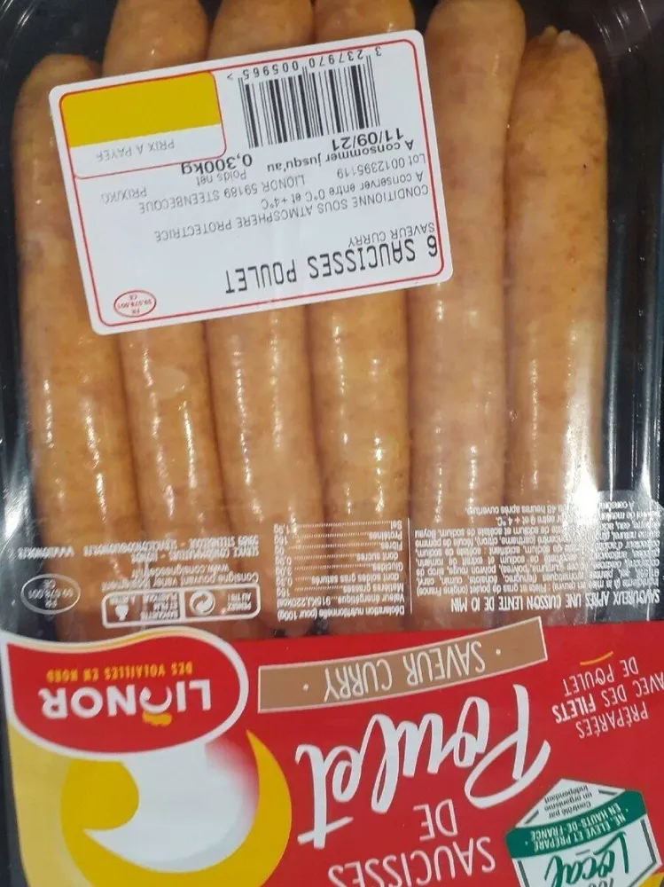 Saucisses de poulet