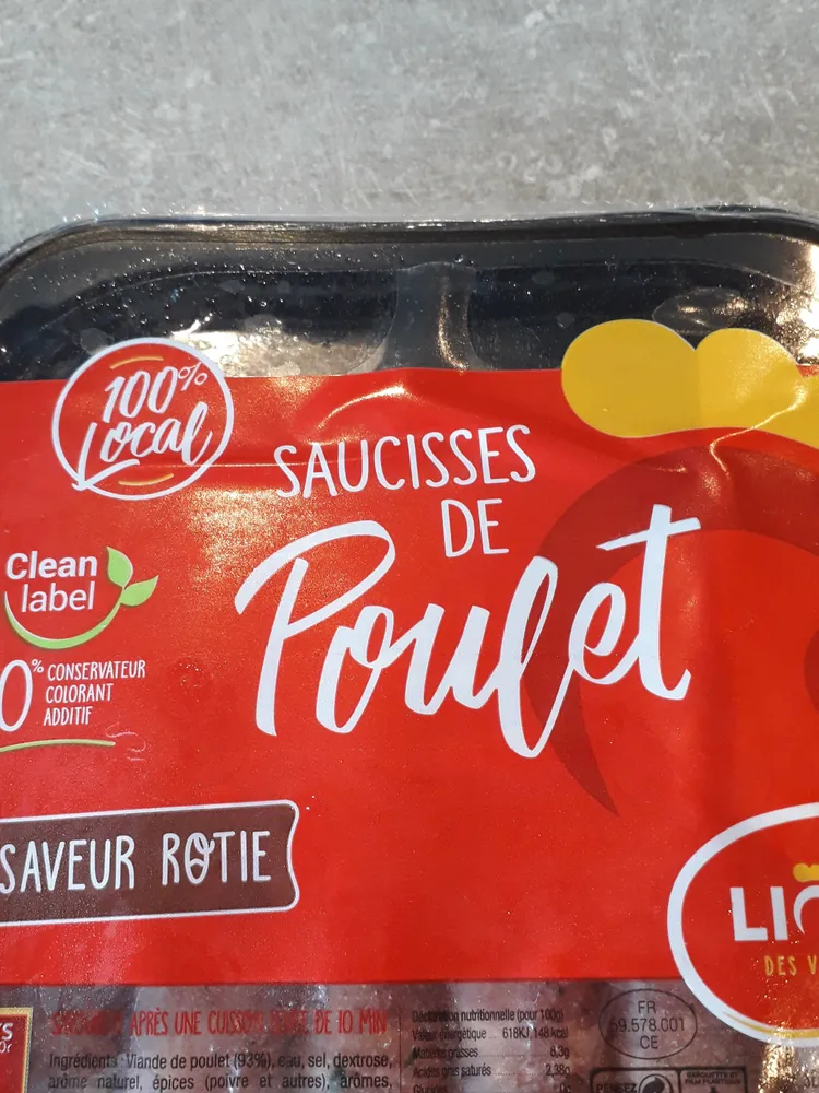 Saucisse de poulet