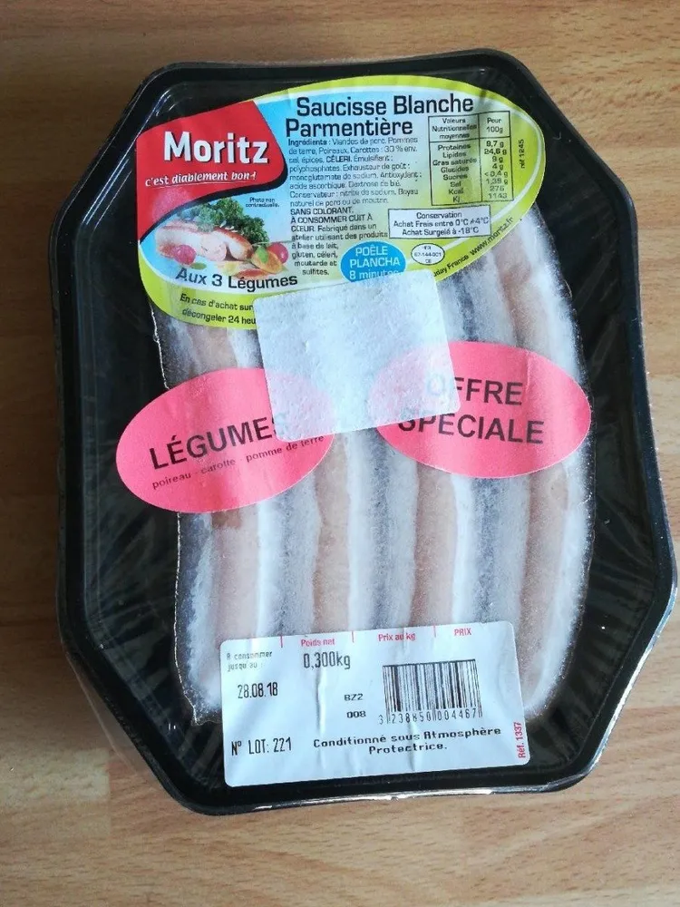 Saucisse blanche parmentière