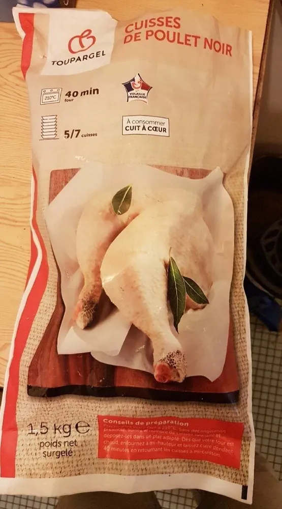 Cuisse de poulet noir surgelées