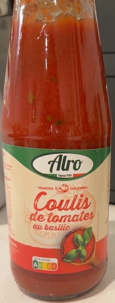 Coulis de tomates basilic