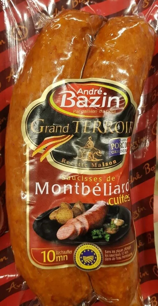 Saucisses de Montbéliard cuites