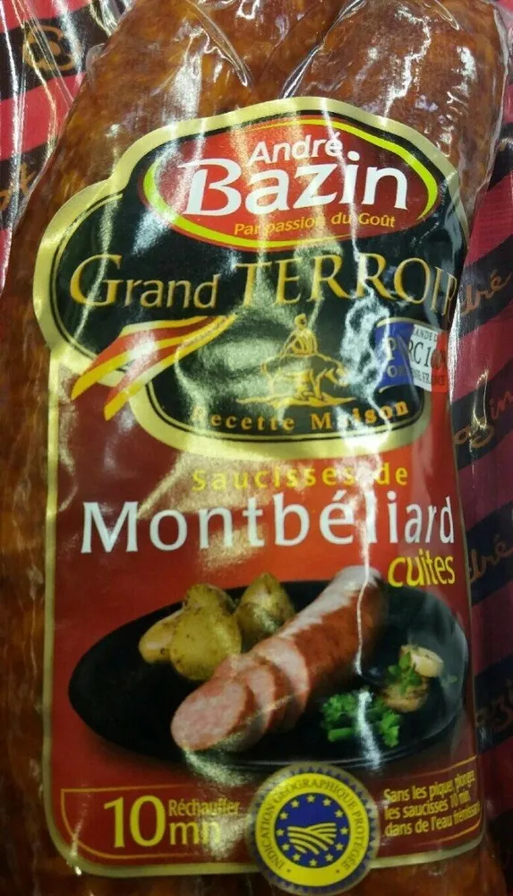 Saucisse de Montbéliard cuite