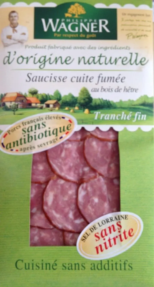 Saucisse cuite fumée