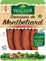 Saucisse de Montbéliard IGP cuite 4x120g sous vide VPF BBC