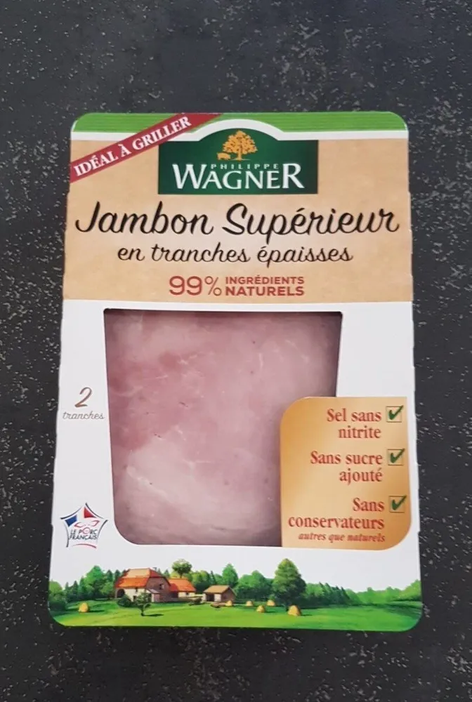 Jambon supérieur en tranches épaisses