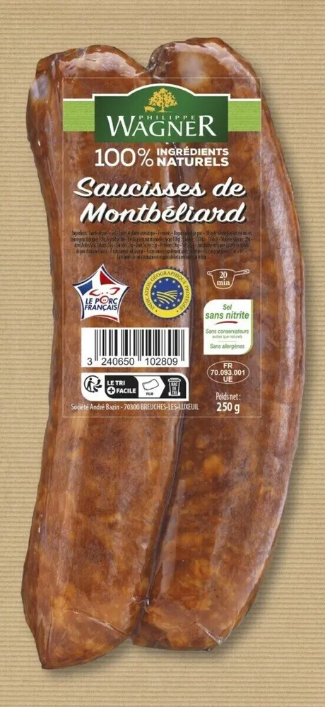Saucisses de Montbéliard
