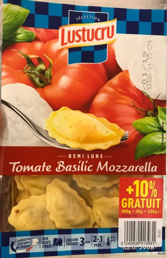 Ravioli tomate basilic mozzarella