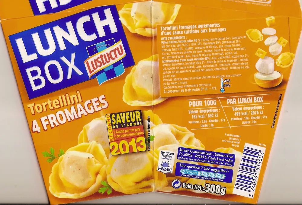 Tortellini 4 Fromages - LunchBox