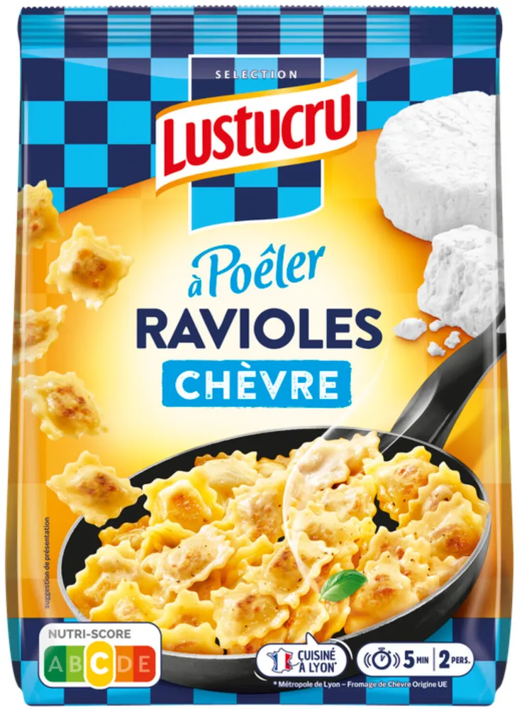 Lustucru ravioles a poeler chevre 280g