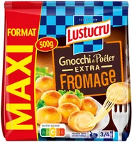 Lustucru gnocchi a poeler extra fromage maxi 500g