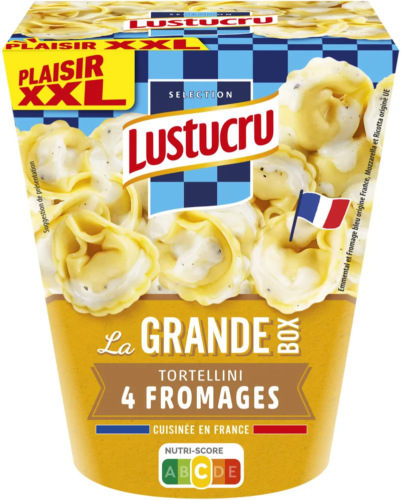 Lustucru box tortellini 4 fromages 360g