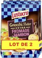 Lustucru lot x2 gnocchi a poeler extra fromage jambon 280g x4