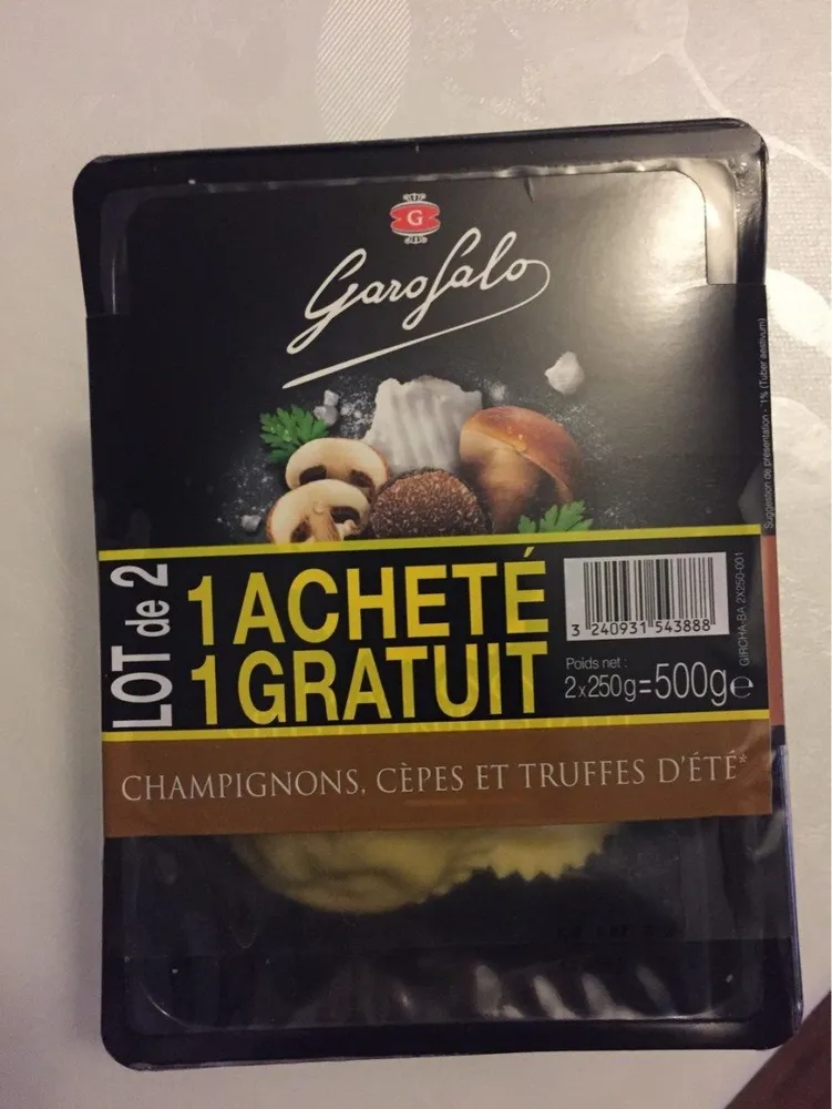 Pate fraîche champignon cepes et geuffes d'ete