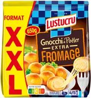 Lustucru gnocchi a poeler extra fromage xxl 650g