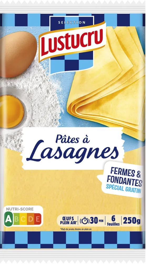Lustucru feuilles de lasagne 250g