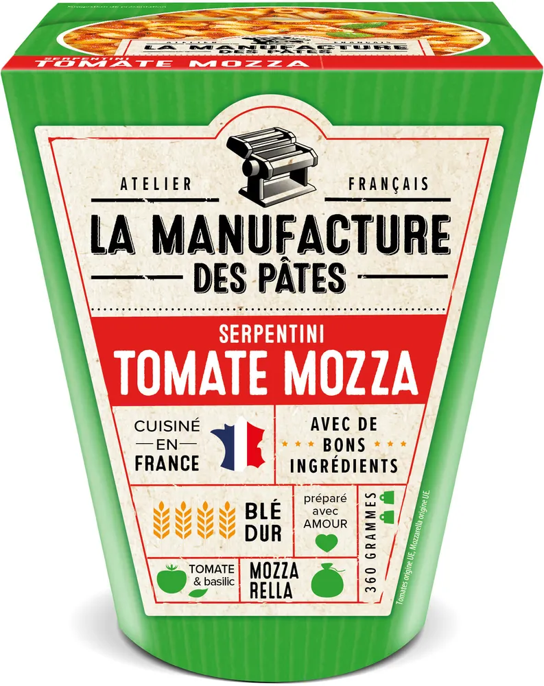 La manufacture des pates box serpentini tomate mozzarella