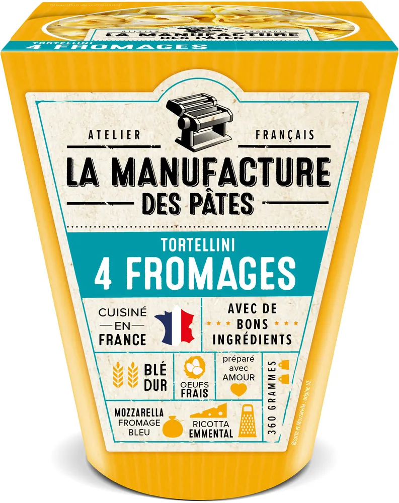 La manufacture des pates box tortellini 4 fromages 360g