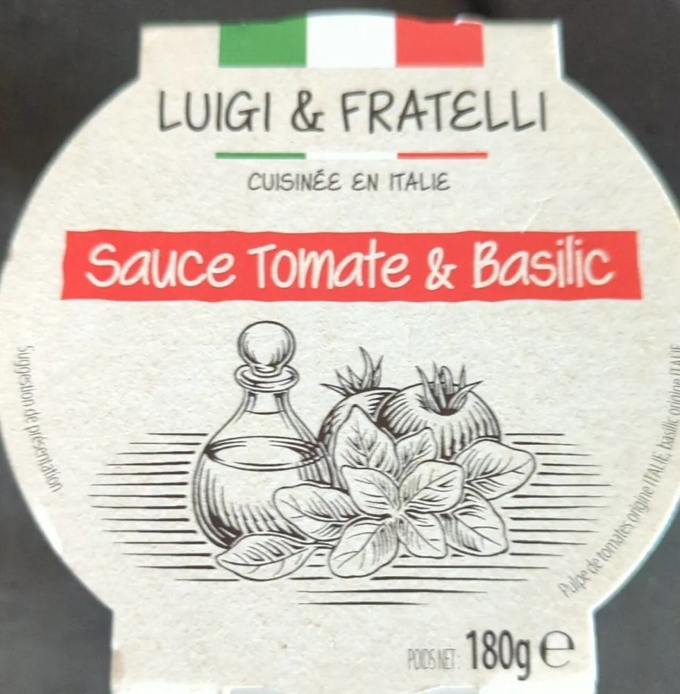 Luigi & fratelli tomate basilic 180gx6