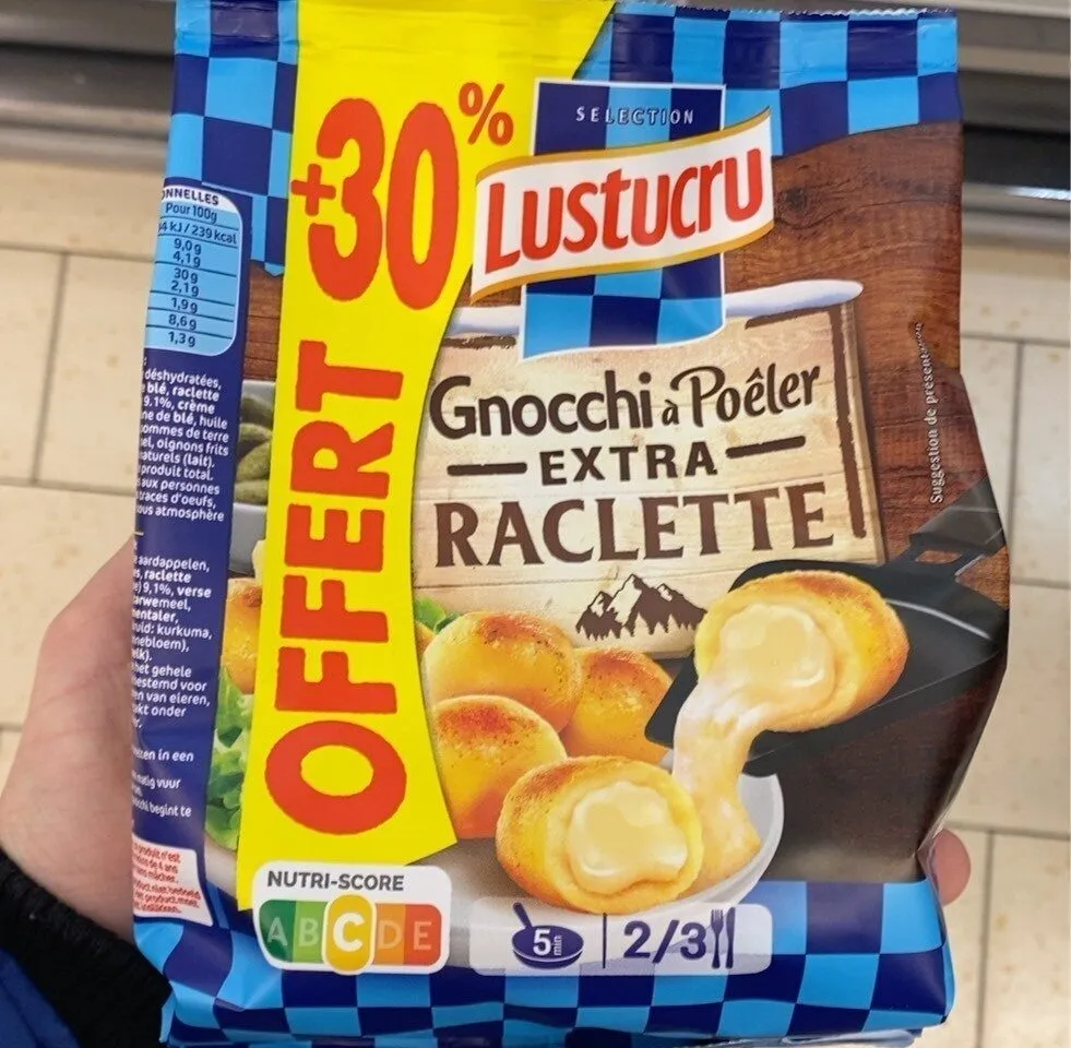 Gnocchi a poêler extra raclette