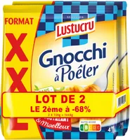 LUSTUCRU L0TX2 GNOCCHI A POÊLER 720g, 2EME A 68%