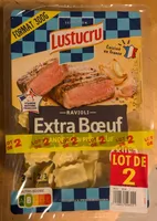 Lustucru lot 2 ravioli extra boeuf 300g x4