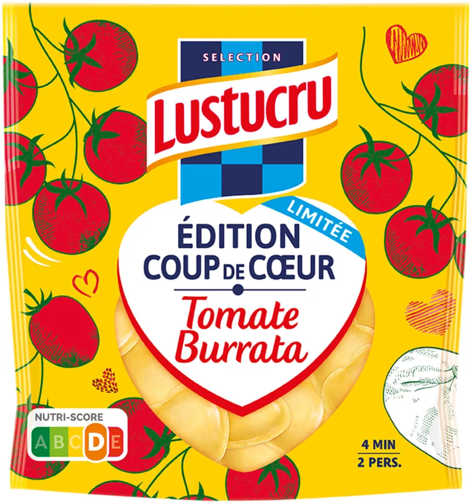 Lustucru pates farcies coeur tomate 250g