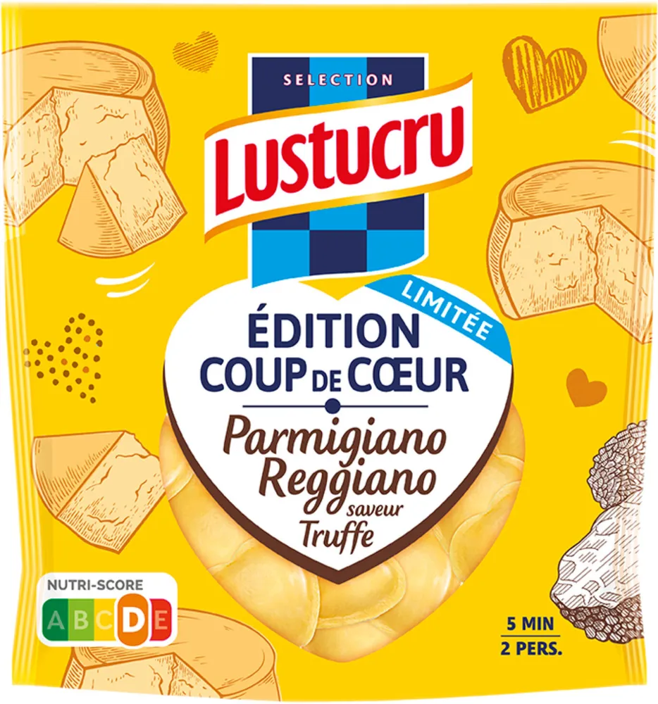 Lustucru pates farcies coeur parmesan truffe 250g