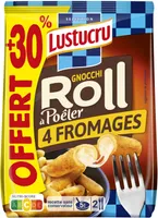 Lustucru gnocchi a poeler roll fromage 280g +30% offert x9