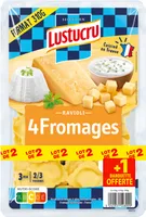 Lustucru ravioli 4 fromages 310g - lot de 2 + 1 offert