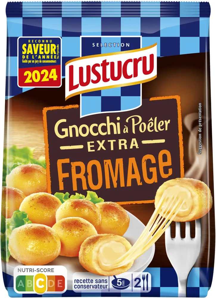 Gnocchi a poeler extra fromage lustucru 300g