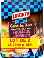 Gnocchi a poeler extra jambon fromage lustucru 300g - lot 2 le 2eme -68%