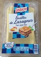 Feuilles de lasagnes aux oeufs frais