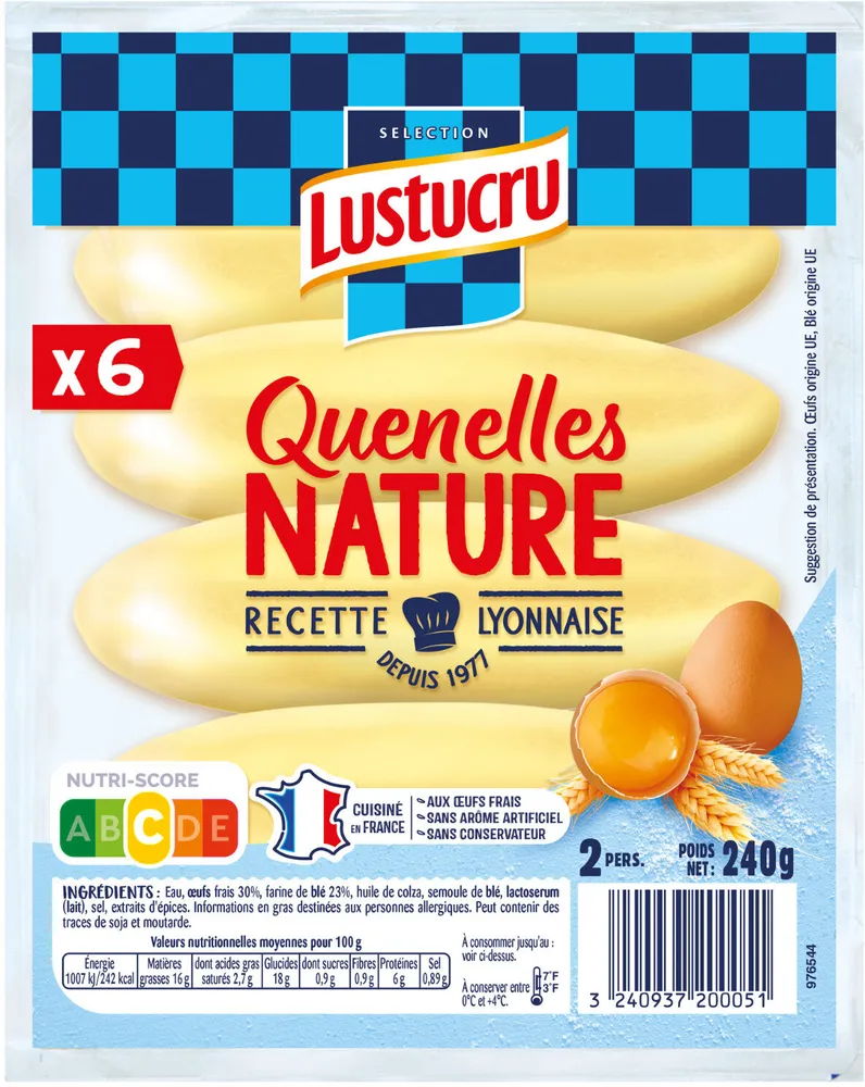 6 Quenelles nature recette lyonnaise