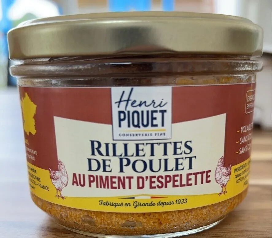 Rillettes de poulet piment d’espelette