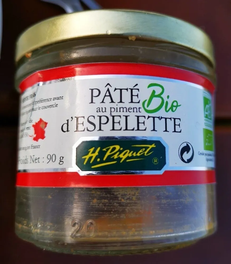 Pâte bio au piment d'espelette