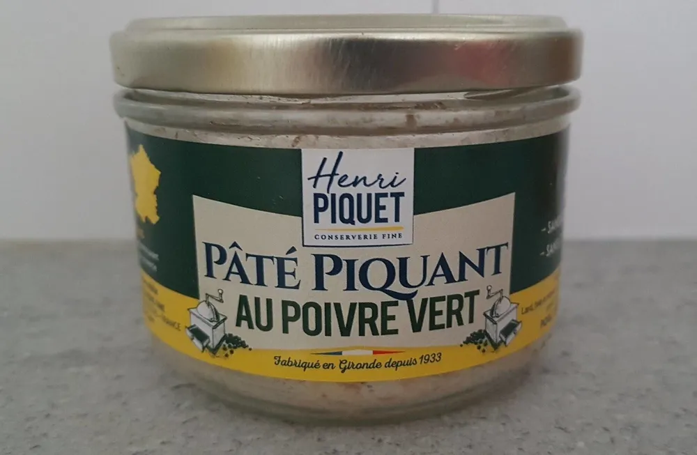 Pâté piquant au poivre vert