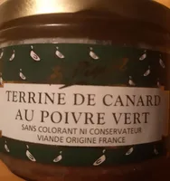 Terrine de canard au poivre vert