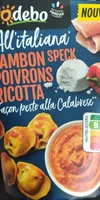 Sodebo all'italiana jambon speck poivrons ricotta