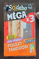 Sandwich pain viennois poulet tandoori