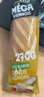 Méga viennois sauce blanche dinde oignons