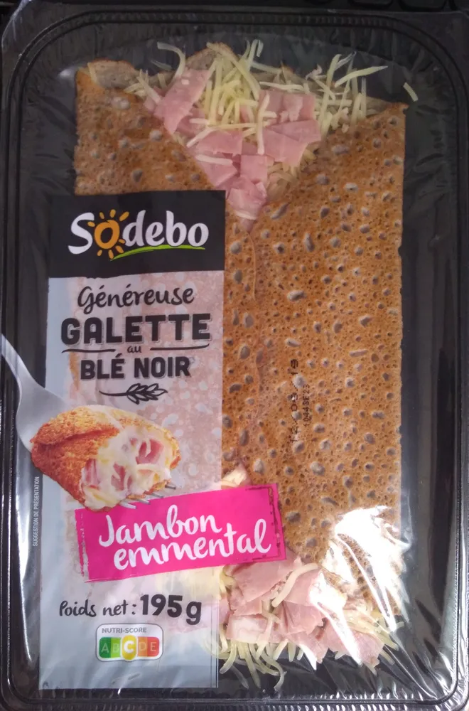 Galette au Blé Noir Jambon Emmental