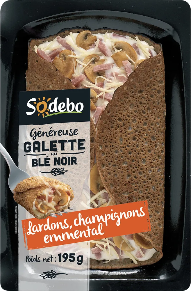 1 Galette Lardons Champignons Emmental